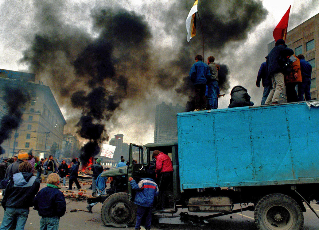Москва 1993.10.03  Не удачная попытка Правительственного переворота и штурма телестудии Останкино